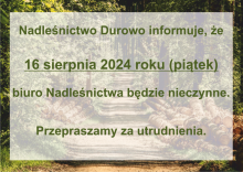 Informacja o zamknięciu biura