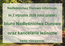 Informacja o zamknięciu biura